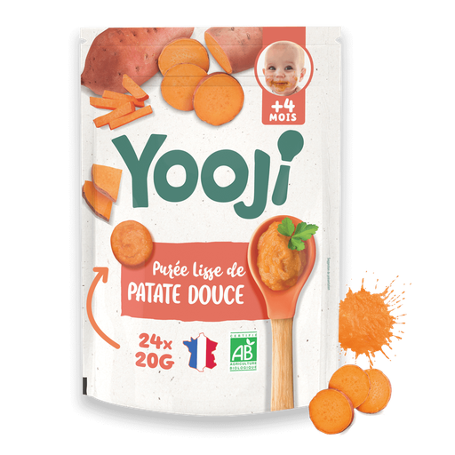 [3760234500277] YOOJI Organic Sweet Potato Smooth Puree 24 portions of 20g