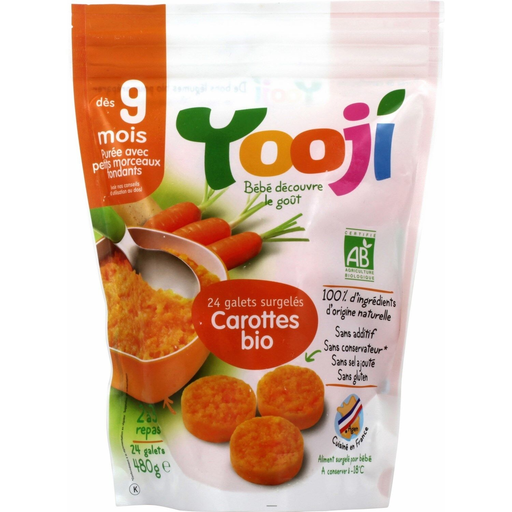 [3760234501113] YOOJI Purée bébé bio carottes 480 g