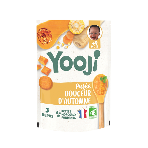 [3760234502301] YOOJI Baby Meal from 9 months Autumn Sweetness puree with pieces 24x20g