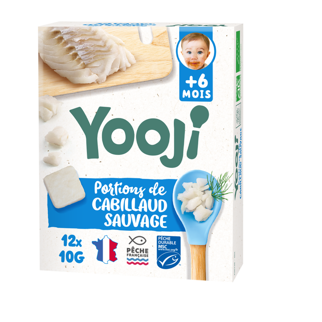 YOOJI MSC Cod portions from 6 months 120 g