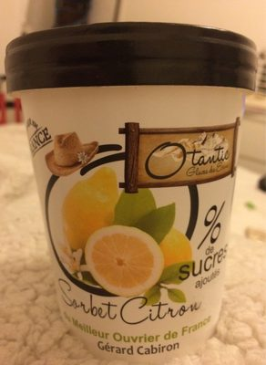 [3760244100986] OTANTIC Lemon Sorbet No Sugar 334 g