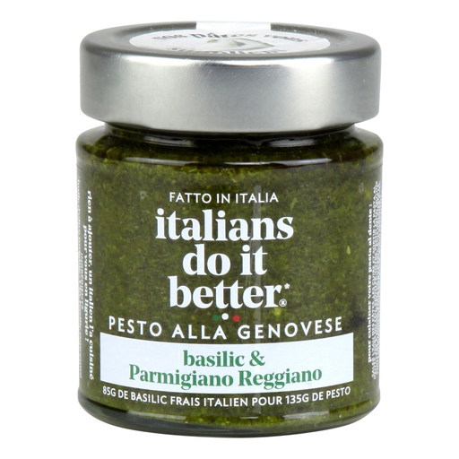 [3760253400008] ITALIANS DO IT BETTER Salsa Pesto alla Genovese Albahaca & Parmigiano Reggiano 135 g