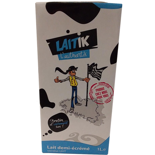 [3760265080007] LAITIK Semi-Skimmed Sterilized UHT Milk 1 L