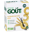 GOOD GOUT Biscuits bébé Les Biscuits tout ronds à la vanille BIO 80 g
