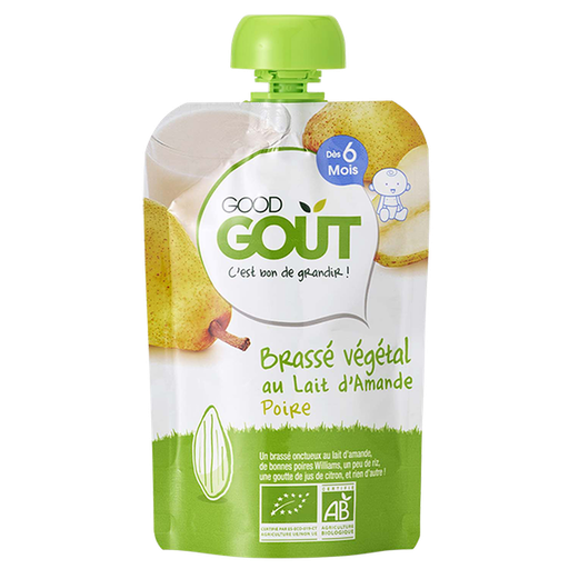 [3760269310766] GOOD GOUT Brassé Végétal Amande Poire 90 g