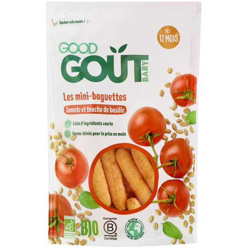[3760269310780] GOOD GOUT Bolachas para bebé Mini-baguettes de queijo e alecrim BIO 70 g