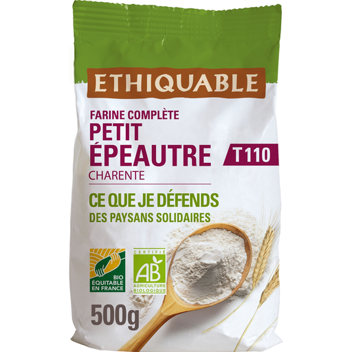 [3760278860368] PAYSANS D'ICI Wholemeal Einkorn Flour T110 Charente Organic 500 g