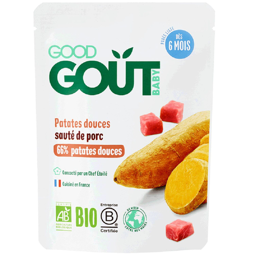 [3770002327029] GOOD GOUT Purée de patates douces sauté de porc bio 190g