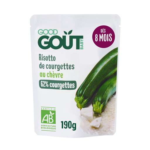 [3770002327081] GOOD GOUT Organic Zucchini and Goat Cheese Risotto 190 g