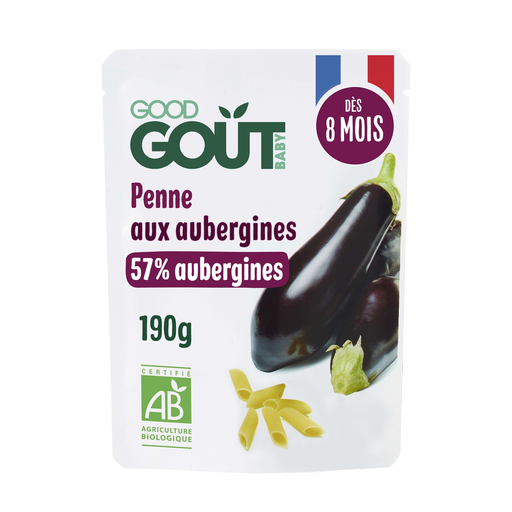 [3770002327098] GOOD GOUT Penne com beringelas, a partir dos 8 meses, 190 g