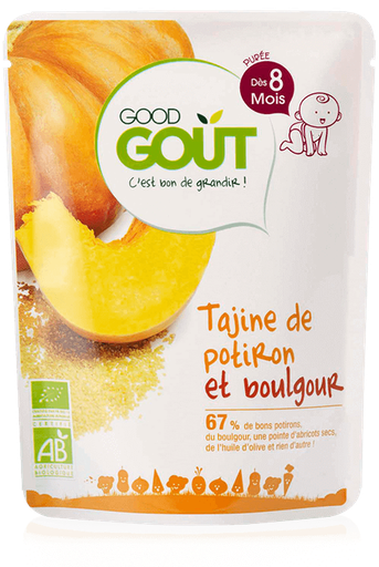 [3770002327104] GOOD GOÛT Tajine de abóbora e bulgur 190g