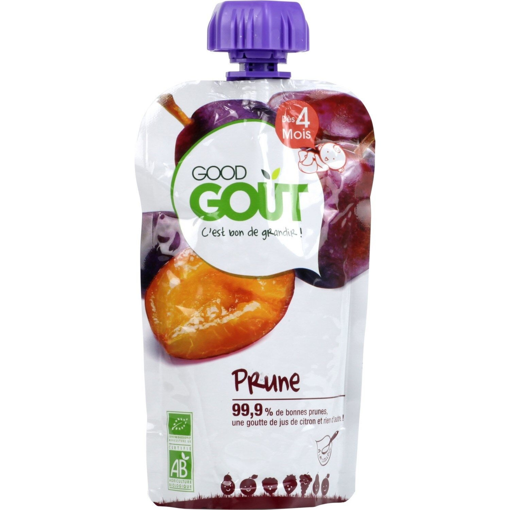 GOOD GOUT Organic Plum Baby Compote 4 Months+ 120 g