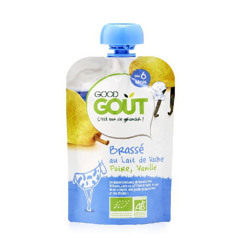 [3770002327593] GOOD GOUT Sobremesa Láctea Bebé Pera Baunilha BIO 90 g