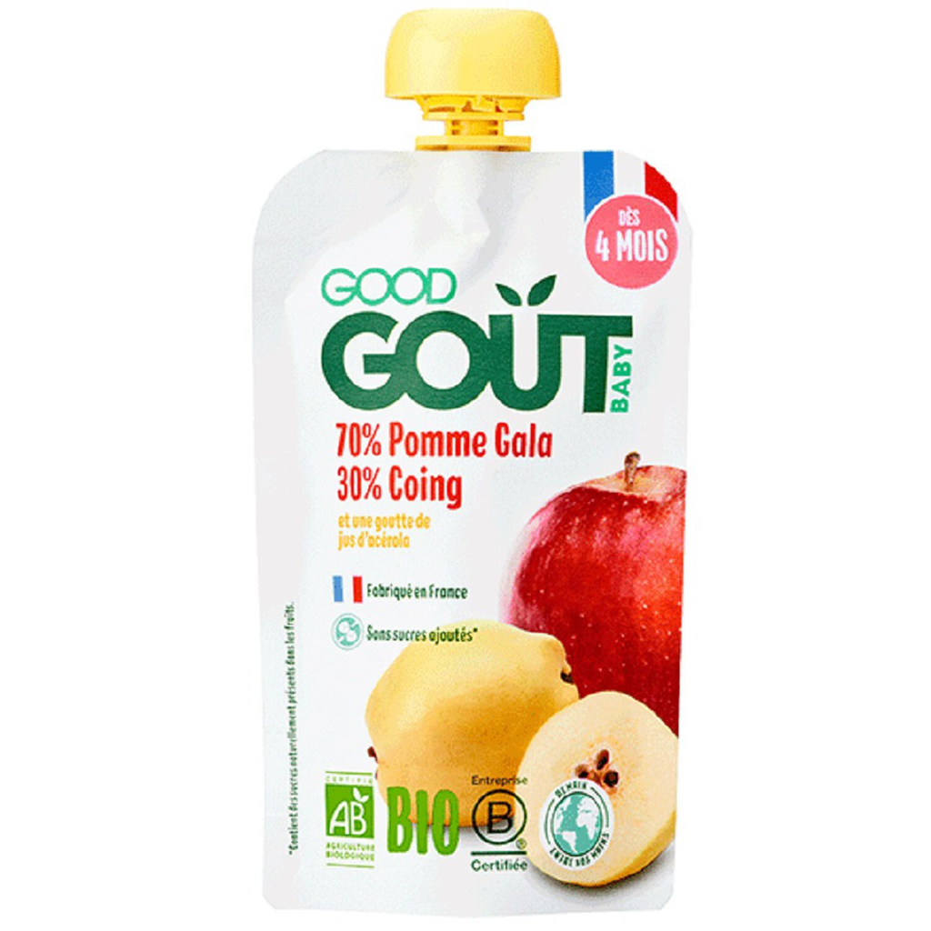 GOOD GOUT Gourde dessert pomme coing bio 120 g