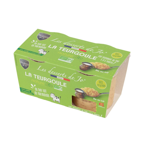 [3770003038016] LES DESSERTS Arroz doce natural Bio 2 potes de 110 g