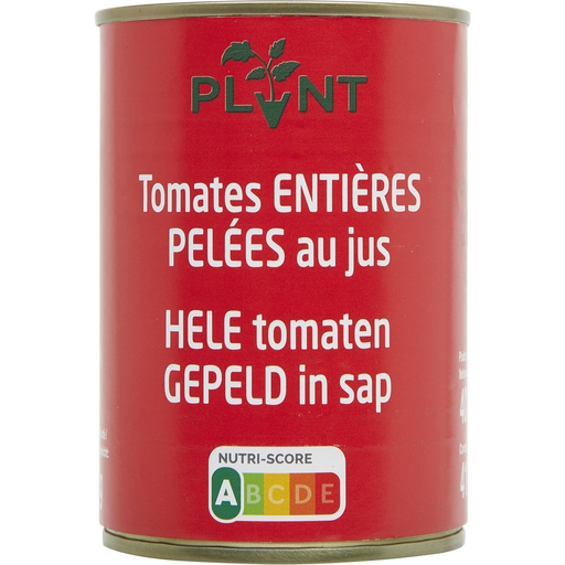 [3770003725732] PLANT Tomates entières pelées au jus 400 g