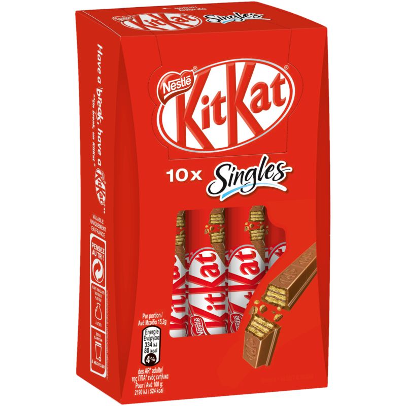 Kit Kat 10X Singles Nestle