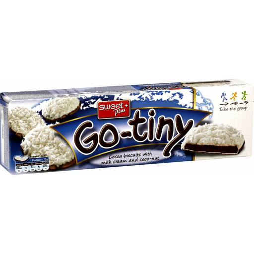 [3800065711760] SWEET+ PLUS Go-tiny cocoa biscuits with coconut topping 130 g