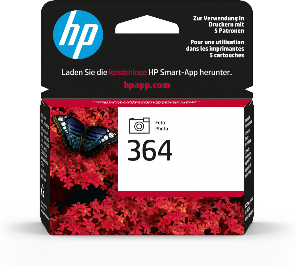 HP Cartucho de tinta 364 Photo CB317EE