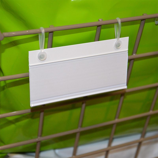 [3885167860196] SITOUR Wire Basket Label Holder 105x40 mm - Pack of 50