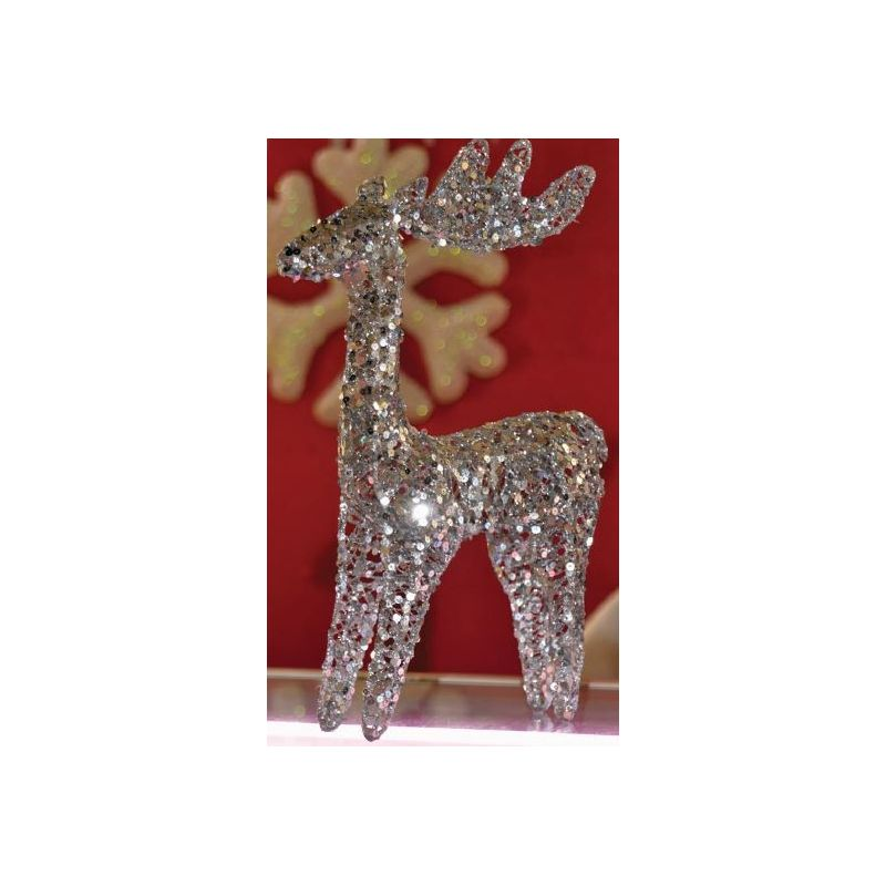 1ER PRIX 2 Silver Glitter Reindeer