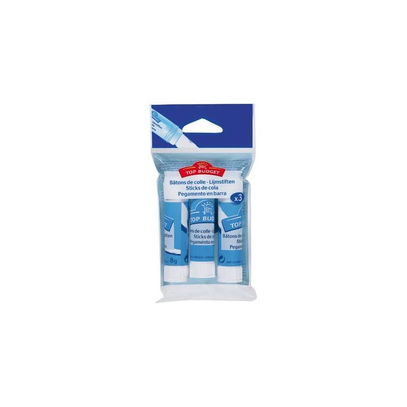 TOP BUDGET Glue Sticks 3 x 8 g