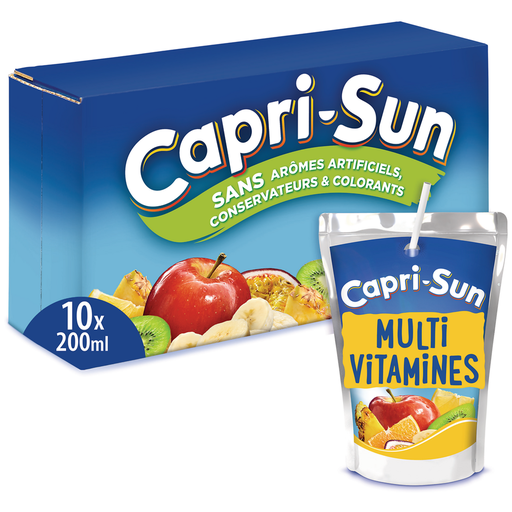 [4000177158326] CAPRI-SUN Bebida de frutas Multi vitaminas 10 x 20 cl