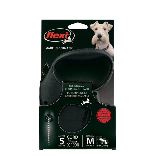 [4000498002612] FLEXI Laisse standard cordon M pour chien 5m - 20kg, 1 pièce