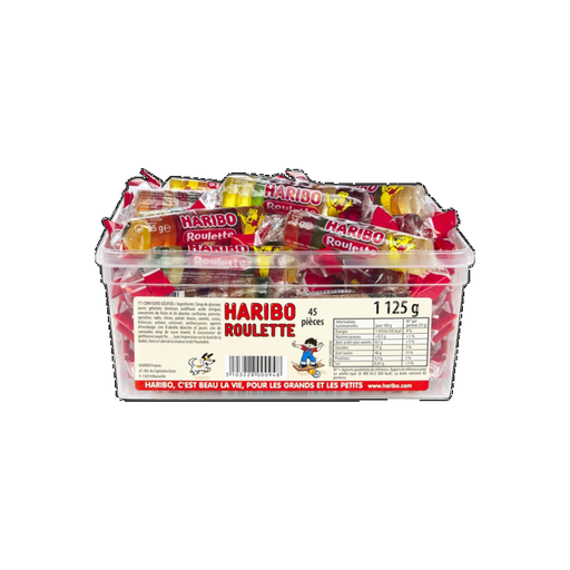 [4001686372234] HARIBO Roulettes Fruits Bac 45 P 25 g