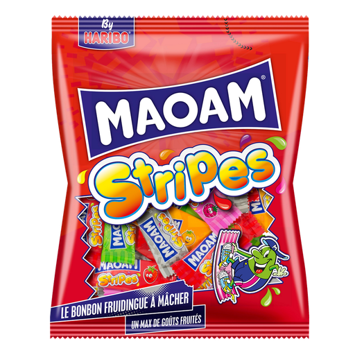 [4001686522424] HARIBO MAOMAM Stripes bonbons fruités 250 g