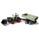 BRUDER Véhicule Tracteur Claas vert avec fourche et remorque l'unité