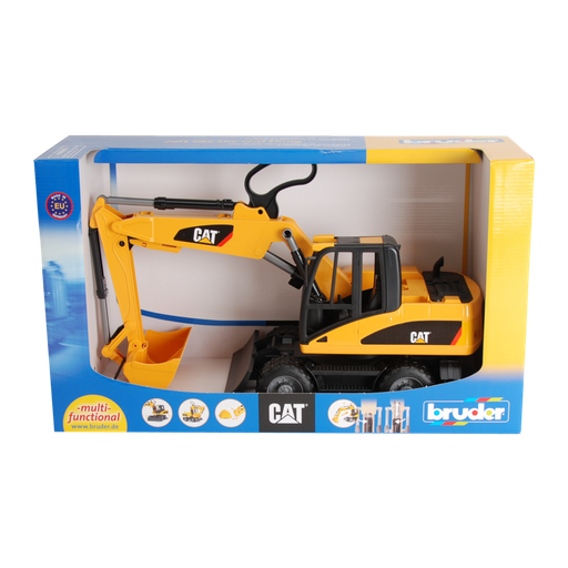 [4001702024451] BRUDER Excavadora Caterpillar sobre ruedas 1:16