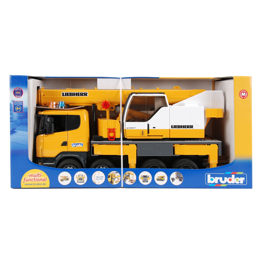 [4001702035709] BRUDER Camion Scania R-Serie avec grue Liebherr intégrée le véhicule