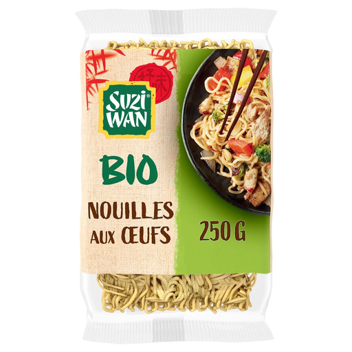 [4002359012433] SUZI WAN Nouilles aux oeufs bio cuisson rapide 250 g