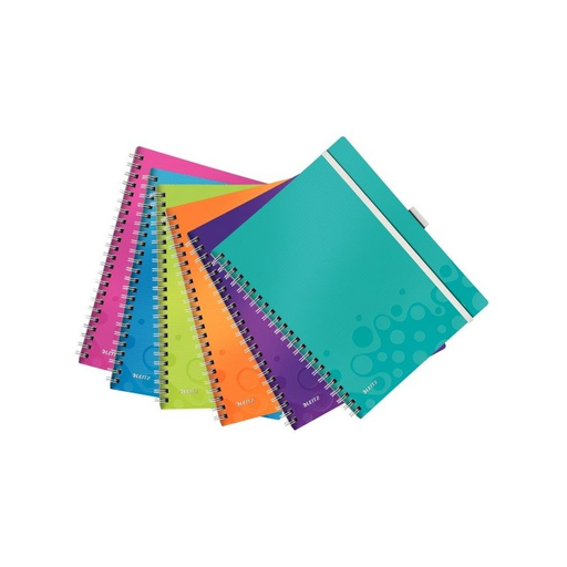 [4002432108558] LEITZ Wow Bound Notebook 160 Pages 5x5