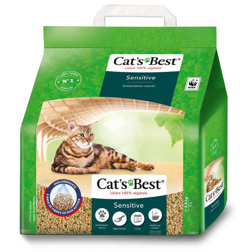 [4002973284162] CAT'S BEST Litière Agglomérante Antibactérienne Sensitive 7 L