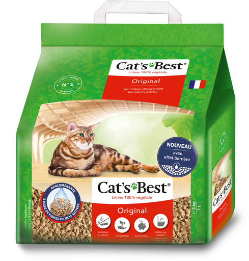 [4002973298084] CAT'S Best Original litière végétale agglomérante à base de bois 7 L