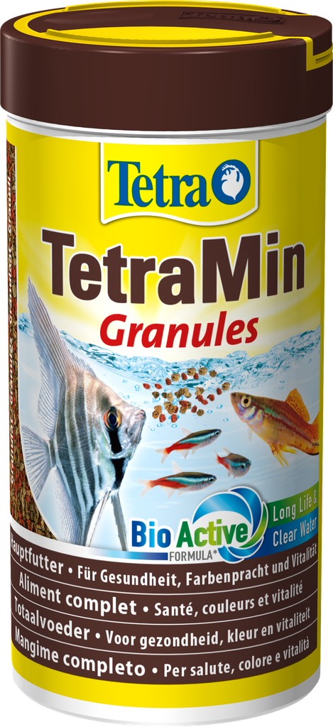 TETRA Aliment Granulés Complet Pour Poissons Tropicaux Santé Couleur Vitalité Bio Active 250 g