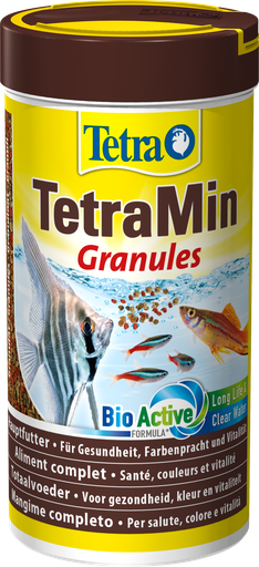 [4004218128781] TETRA Aliment Granulés Complet Pour Poissons Tropicaux Santé Couleur Vitalité Bio Active 250 g