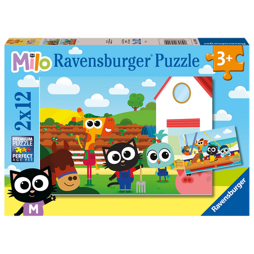 [4005556075508] RAVENSBURGER Puzzle 2 X 12 Pieces From 3 Years Old