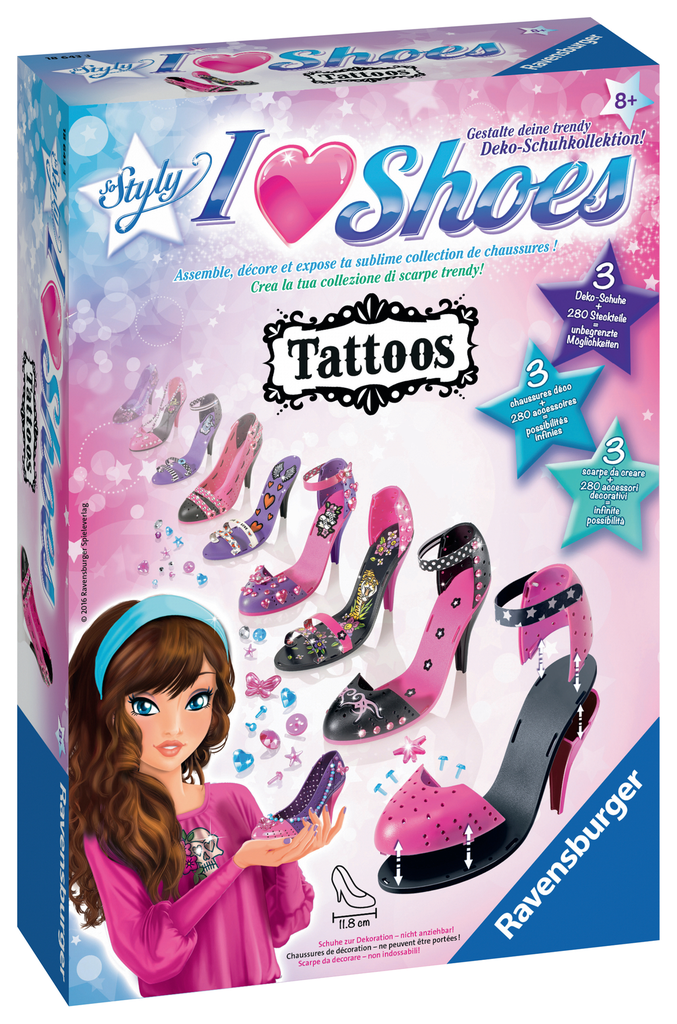 RAVENSBURGER I love Shoes midi Tattoos