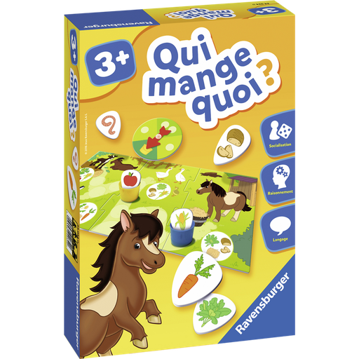 [4005556240340] RAVENSBURGER Educational Game Who Eats What? - From 3 years old, the box