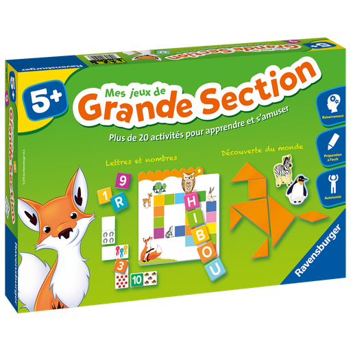 [4005556245246] RAVENSBURGER Jeu Éducatif Mes Jeux de Grande Section 24524
