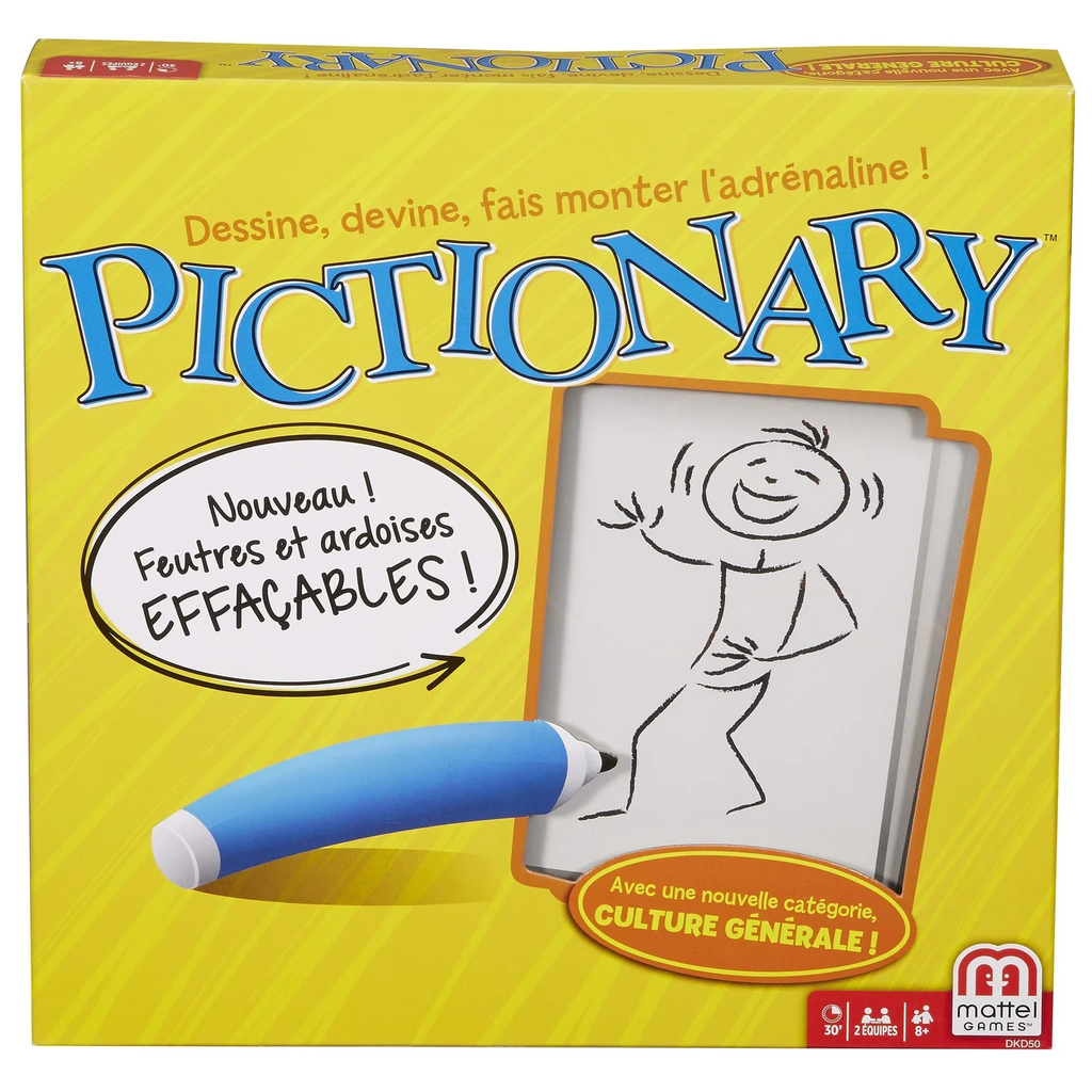 MATTEL Pictionary Board Game la boîte