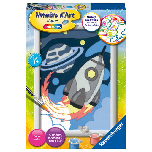 [4005556278503] RAVENSBURGER Paint by Numbers coloured lines small format 13x18cm