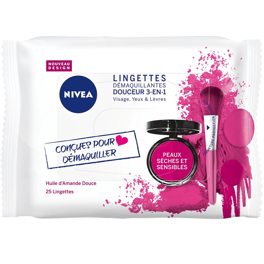 NIVEA Gentle Cleansing Wipes for Dry Skin 25 units