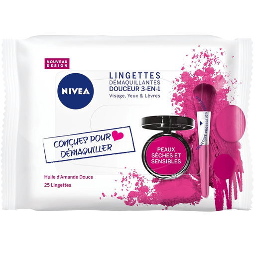 [4005808185252] NIVEA Toallitas desmaquillantes piel seca/suavidad 25 unidades