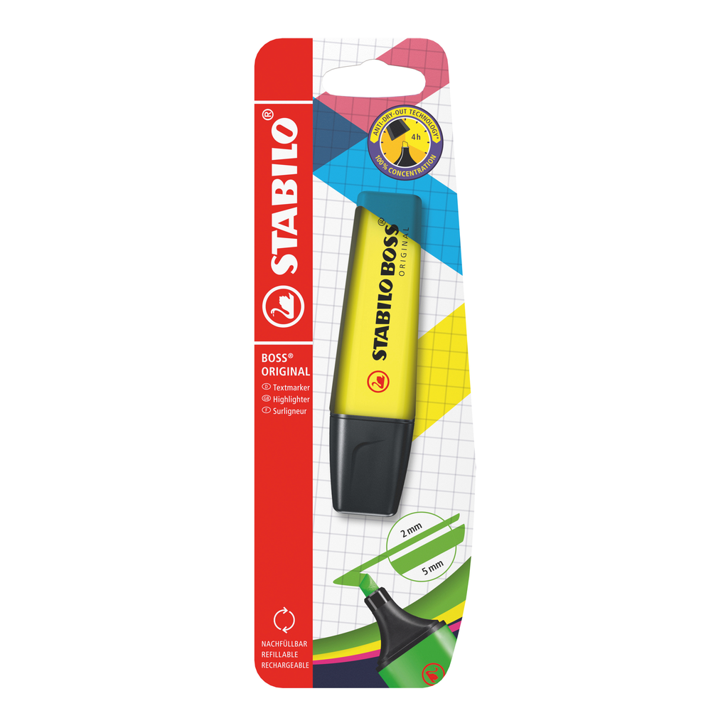 STABILO Boss Highlighter refillable yellow 1 unit