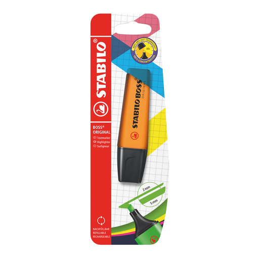 [4006381101417] STABILO Highlighter orange ink Boss Original The highlighter