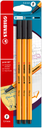 STABILO Point 88 Fineliner Black x3